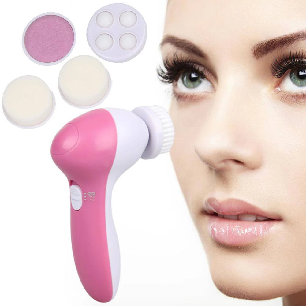 5 in 1 Facial Skin Care Electric Massager Scrubber